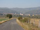 Pohľad na Pukanec, bývalé kráľovské mesto.