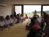 Výhľad na Tokajské vinohrady počas konferencie.